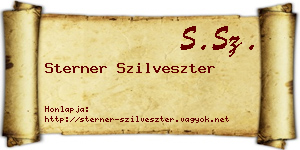 Sterner Szilveszter névjegykártya